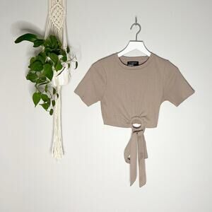 NWOT MINKPINK Nima Ring Cropped Top (Size Small)